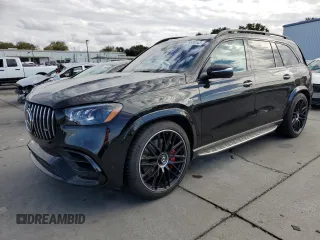 2021 Mercedes-Benz GLS 63 AMG with VIN 4JGFF8KEXMA308157, listed as a Copart auction lot 74989543 with 27,440 mi miles and . Bid and sale history available at DreamBid. Image 1.
