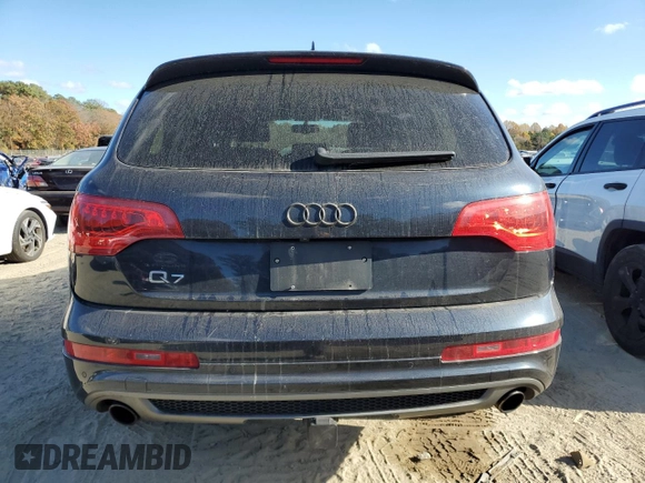 2011 Audi Q7 S line with VIN WA1DGAFE2BD003185, listed as a Copart auction lot 79192554 with 164,365 mi miles and Salvage title. Bid and sale history available at DreamBid. Image 6.