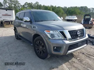 2018 Nissan Armada Platinum with VIN JN8AY2NF7J9331679, listed as a IAAI auction lot 41270116 with 115,433 mi miles. Bid and sale history available at carsss.com. Image 1.