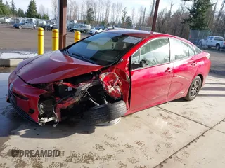 2016 Toyota Prius Two with VIN JTDKBRFU4G3527761, listed as a IAAI auction lot 41777422 with 224,984 mi miles and . Bid and sale history available at carsss.com. Image 2.