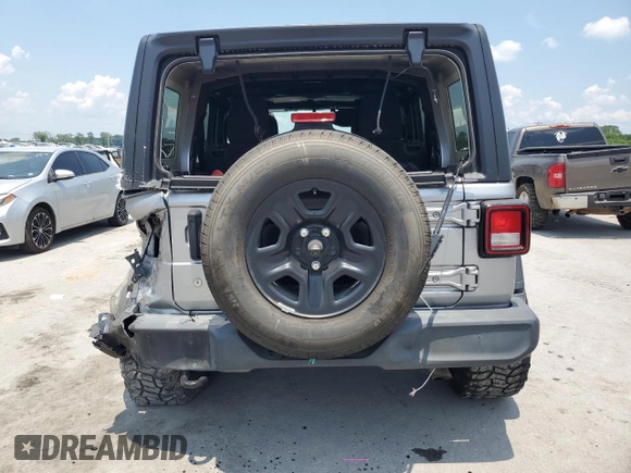 2021 Jeep Wrangler Unlimited Sport with VIN 1C4HJXDG7MW521106, listed as a Copart auction lot 62230955 with 52,358 mi miles and Salvage title. Bid and sale history available at DreamBid. Image 6.