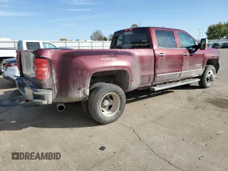 2017 Chevrolet Silverado 3500HD LTZ with VIN 1GC4K0CY3HF129453, listed as a Copart auction lot 77755064 with 0 mi miles and Salvage Title. Bid and sale history available at carsss.com. Image 3.