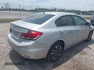 2015 Honda Civic Sedan EX with VIN 19XFB2F83FE116399, listed as a IAAI auction lot 42050811 with 156,682 mi miles. Bid and sale history available at carsss.com. Image 4.