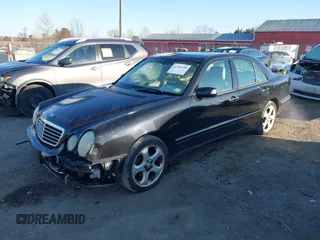 2002 Mercedes-Benz E-Class with VIN WDBJF65J32B485019, listed as a IAAI auction lot 41388188 with 119,417 mi miles. Bid and sale history available at carsss.com. Image 17.