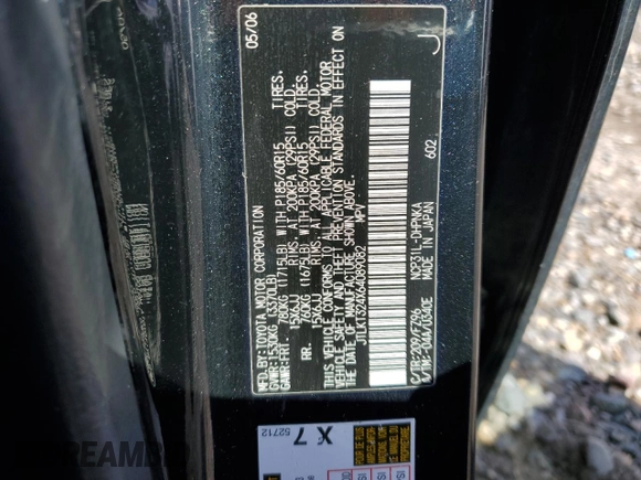 2006 Scion xB with VIN JTLKT324X64089082, listed as a Copart auction lot 51686615 with 225,064 mi miles and Salvage Title. Bid and sale history available at DreamBid. Image 12.