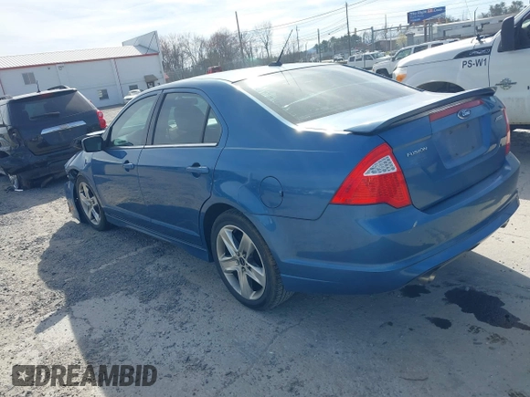 2010 Ford Fusion SPORT with VIN 3FAHP0KC6AR181263, listed as a IAAI auction lot 41801667 with 162,431 mi miles. Bid and sale history available at carsss.com. Image 3.