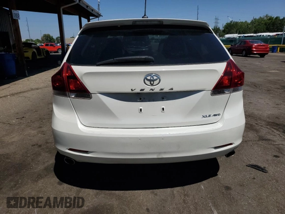 2013 Toyota Venza LE with VIN 4T3BK3BB0DU077942, listed as a Copart auction lot 59516255 with 130,989 mi miles and Salvage title. Bid and sale history available at DreamBid. Image 6.