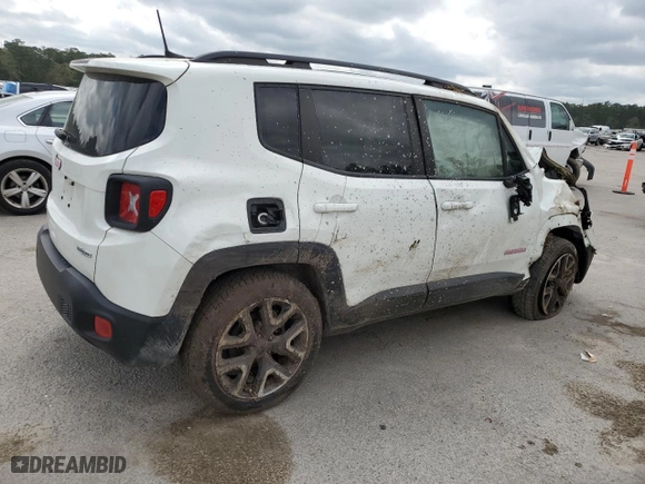 2018 Jeep Renegade Latitude with VIN ZACCJBBB9JPG82389, listed as a Copart auction lot 51521285 with 86,730 mi miles and Salvage Title. Bid and sale history available at carsss.com. Image 3.