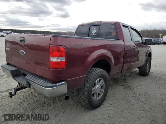 2005 Ford F-150 XLT with VIN 1FTPX14565FA16911, listed as a Copart auction lot 47700005 with 194,819 mi miles and Salvage Title. Bid and sale history available at carsss.com. Image 3.