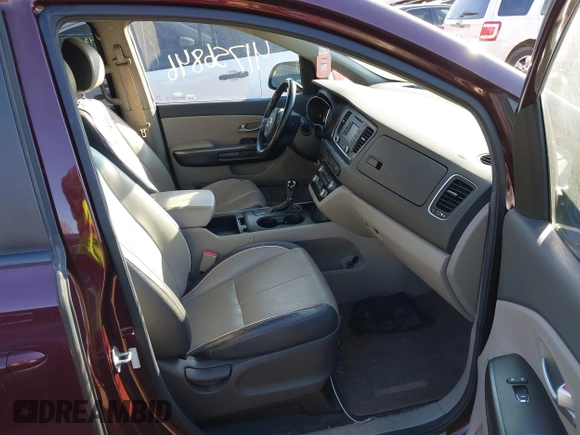 2016 Kia Sedona LX with VIN KNDMB5C15G6210016, listed as a IAAI auction lot 41756846 with 106,511 mi miles. Bid and sale history available at carsss.com. Image 5.
