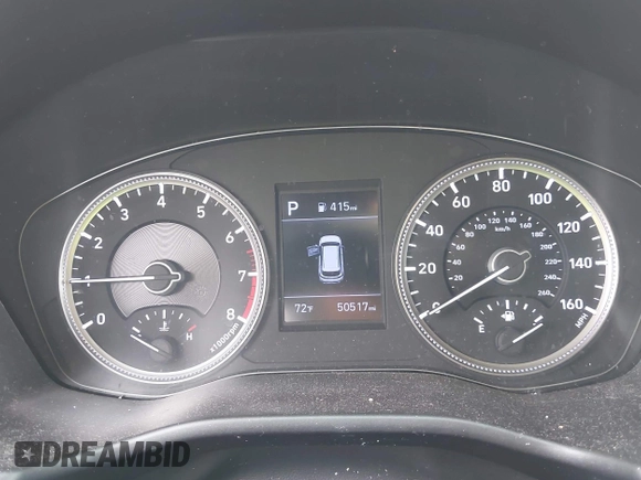 2020 Hyundai Santa Fe SE with VIN 5NMS23AD1LH192085, listed as a IAAI auction lot 42455451 with 50,517 mi miles and . Bid and sale history available at DreamBid. Image 7.