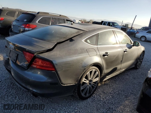2014 Audi A7 Prestige with VIN WAU2GAFC3EN054198, listed as a Copart auction lot 73588924 with 99,048 mi miles and Salvage title. Bid and sale history available at DreamBid. Image 3.