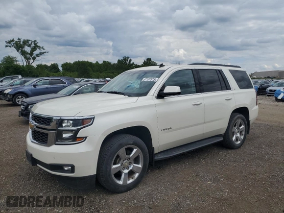 2015 Chevrolet Tahoe LT z VIN 1GNSKBKC5FR186507, wystawiony jako Copart lot #57157515 z przebiegiem 173 162 mil mil oraz Szkoda całkowita • Salvage title. Historia ofert i sprzedaży dostępna na DreamBid. Obrazek 1.