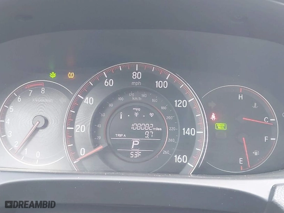 2016 Honda Accord Sedan Sport with VIN 1HGCR2F59GA111735, listed as a IAAI auction lot 41669071 with 108,082 mi miles. Bid and sale history available at carsss.com. Image 7.
