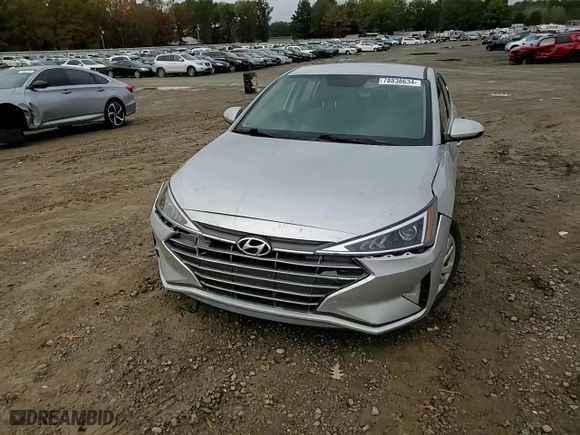 2019 Hyundai Elantra SE with VIN 5NPD74LF2KH429683, listed as a Copart auction lot 78838634 with 122,307 mi miles and Salvage Title. Bid and sale history available at carsss.com. Image 10.