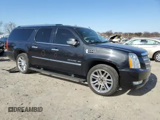 2011 Cadillac Escalade ESV Platinum Edition with VIN 1GYS4KEF0BR319171, listed as a Copart auction lot 47649995 with 194,202 mi miles and Salvage title. Bid and sale history available at DreamBid. Image 4.