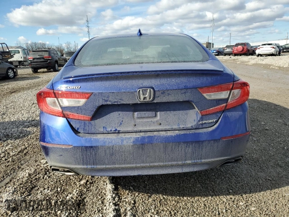 2019 Honda Accord Sedan Sport 1.5T with VIN 1HGCV1F31KA144144, listed as a Copart auction lot 42144335 with Not Provided miles and Salvage Title. Bid and sale history available at carsss.com. Image 6.