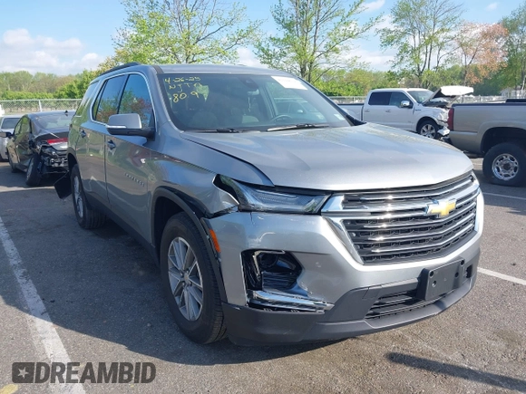 2023 Chevrolet Traverse LT Cloth with VIN 1GNEVGKW3PJ336948, listed as a IAAI auction lot 42144619 with 15,580 mi miles and . Bid and sale history available at DreamBid. Image 1.
