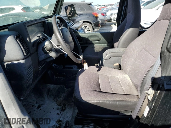2002 Jeep Wrangler X with VIN 1J4FA39S62P775517, listed as a Copart auction lot 75336364 with Not Provided miles and Salvage Title. Bid and sale history available at carsss.com. Image 7.