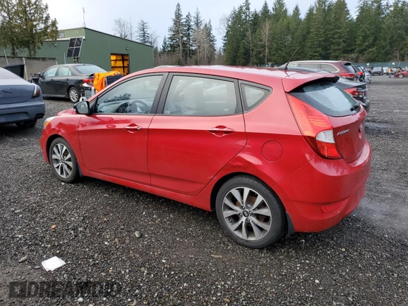 2015 Hyundai Accent Sport with VIN KMHCU5AEXFU205024, listed as a Copart auction lot 87318654 with 113,198 mi miles and Clean Title. Bid and sale history available at carsss.com. Image 2.