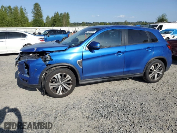 2021 Mitsubishi Outlander Sport ES with VIN JA4ARUAU0MU003220, listed as a Copart auction lot 54543105 with 67,969 mi miles and Salvage Title. Bid and sale history available at carsss.com. Image 1.