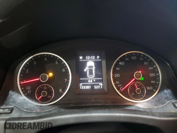 2013 Volkswagen Tiguan S with VIN WVGAV3AX7DW069012, listed as a Copart auction lot 55720975 with 133,381 mi miles and Salvage title. Bid and sale history available at DreamBid. Image 9.