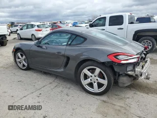 2015 Porsche Cayman с VIN WP0AA2A87FK162965, выставлен на аукционе Copart как лот 49075084 с пробегом 38 164 миль миль и На запчасти • Non repairable. История ставок и продаж доступна на DreamBid. Изображение 2.