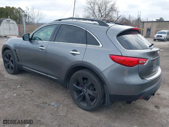 2016 Infiniti QX70 with VIN JN8CS1MU1GM670819, listed as a IAAI auction lot 41890593 with NaN miles. Bid and sale history available at carsss.com. Image 3.