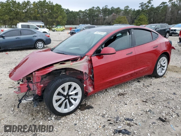 2023 Tesla Model 3 Long Range with VIN 5YJ3E1EB9PF471347, listed as a Copart auction lot 46281835 with Not Provided miles and Salvage Title. Bid and sale history available at DreamBid. Image 1.