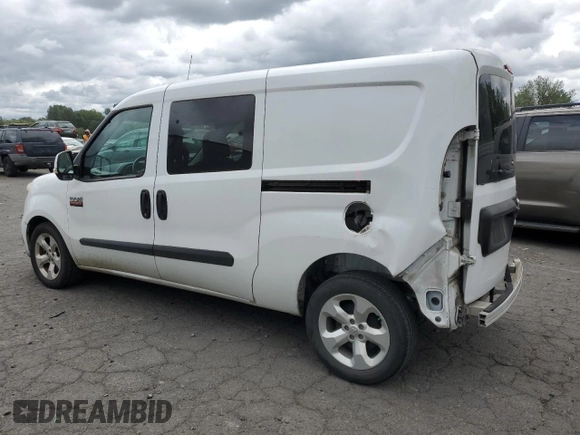 2016 Ram ProMaster City Cargo Tradesman SLT with VIN ZFBERFBT2G6C57423, listed as a Copart auction lot 59997944 with 40,688 mi miles and Salvage Title. Bid and sale history available at DreamBid. Image 2.