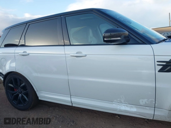2022 Land Rover Range Rover Sport SVR with VIN SALWZ2RE1NA236189, listed as a IAAI auction lot 41950258 with 46,214 mi miles and . Bid and sale history available at DreamBid. Image 14.
