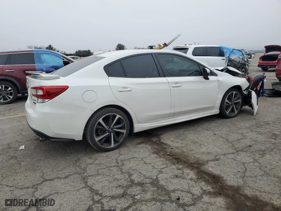 2022 Subaru Impreza Sport with VIN 4S3GKAM68N3605905, listed as a Copart auction lot 41421785 with 9,075 mi miles and Salvage Title. Bid and sale history available at carsss.com. Image 3.