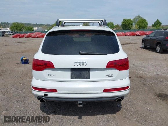 2015 Audi Q7 Premium Plus with VIN WA1LGAFE8FD017092, listed as a IAAI auction lot 42073593 with 105,593 mi miles and . Bid and sale history available at DreamBid. Image 16.