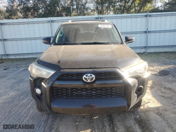2017 Toyota 4Runner SR5 with VIN JTEZU5JR9H5155212, listed as a Copart auction lot 47001565 with 114,451 mi miles and Salvage Title. Bid and sale history available at carsss.com. Image 5.