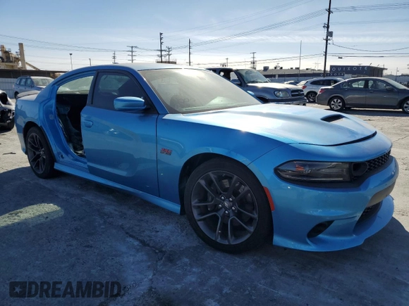 2019 Dodge Charger Scat Pack with VIN 2C3CDXGJ4KH703676, listed as a Copart auction lot 89003665 with Not Provided miles and Salvage Title. Bid and sale history available at DreamBid. Image 4.