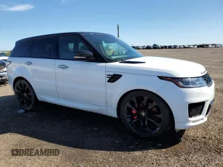 2022 Land Rover Range Rover Sport HST with VIN SALWS2RU8NA209423, listed as a Copart auction lot 63088975 with 76,703 mi miles and Clean title. Bid and sale history available at DreamBid. Image 4.