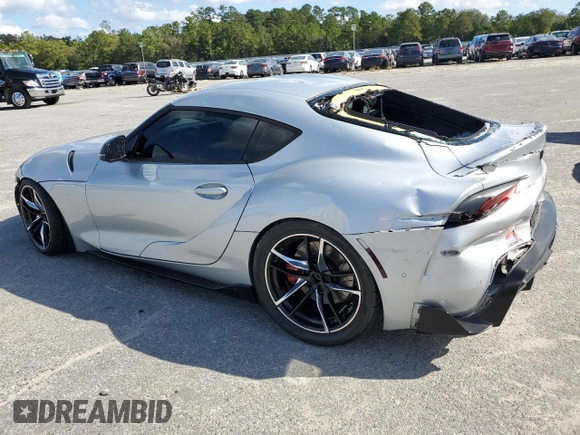 2020 Toyota GR Supra 3.0 with VIN WZ1DB4C02LW027895, listed as a Copart auction lot 73402764 with 24,530 mi miles and Salvage Title. Bid and sale history available at carsss.com. Image 2.
