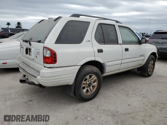 2002 Isuzu Rodeo S with VIN 4S2DM58W324327147, listed as a Copart auction lot 75194104 with Not Provided miles and Salvage Title. Bid and sale history available at DreamBid. Image 3.
