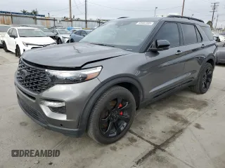 2023 Ford Explorer ST z VIN 1FM5K8GC8PGB54564, wystawiony jako Copart lot #58992385 z przebiegiem 36 982 mil mil oraz Szkoda całkowita • Salvage title. Historia ofert i sprzedaży dostępna na DreamBid. Obrazek 1.