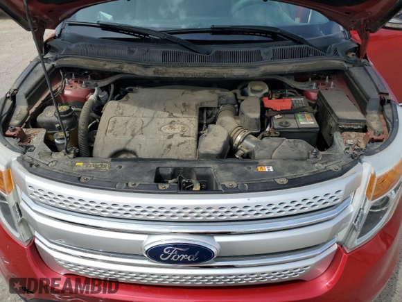 2012 Ford Explorer XLT with VIN 1FMHK7D86CGB02609, listed as a Copart auction lot 55344335 with 96,034 mi miles and Salvage Title. Bid and sale history available at DreamBid. Image 12.