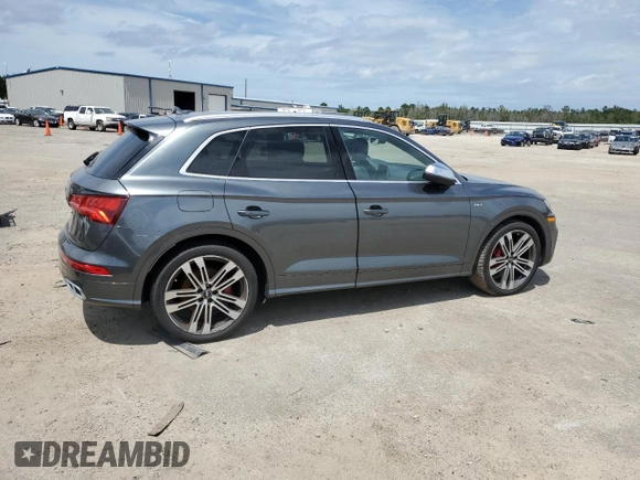 2018 Audi SQ5 Premium Plus with VIN WA1A4AFY6J2084420, listed as a Copart auction lot 68726034 with Not Provided miles and Salvage Title. Bid and sale history available at DreamBid. Image 3.