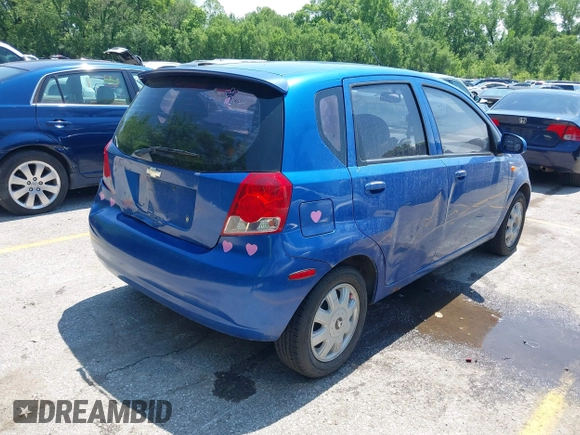 2004 Chevrolet Aveo LS with VIN KL1TJ62644B186285, listed as a IAAI auction lot 42227166 with 99,913 mi miles and . Bid and sale history available at DreamBid. Image 4.