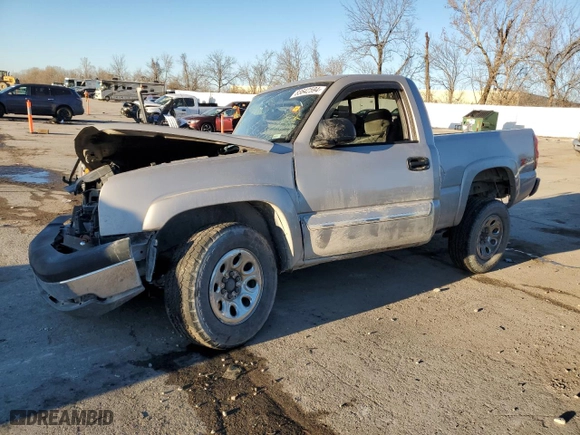 2005 Chevrolet Silverado 1500 Z71 with VIN 1GCEK14T15Z164788, listed as a Copart auction lot 83642594 with 0 mi miles and Salvage Title. Bid and sale history available at carsss.com. Image 1.