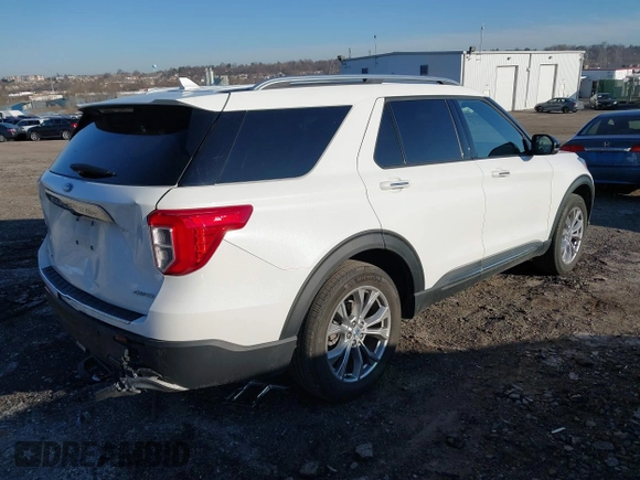 2023 Ford Explorer Limited with VIN 1FMSK8FH2PGA04241, listed as a IAAI auction lot 41750744 with 36,636 mi miles. Bid and sale history available at carsss.com. Image 4.