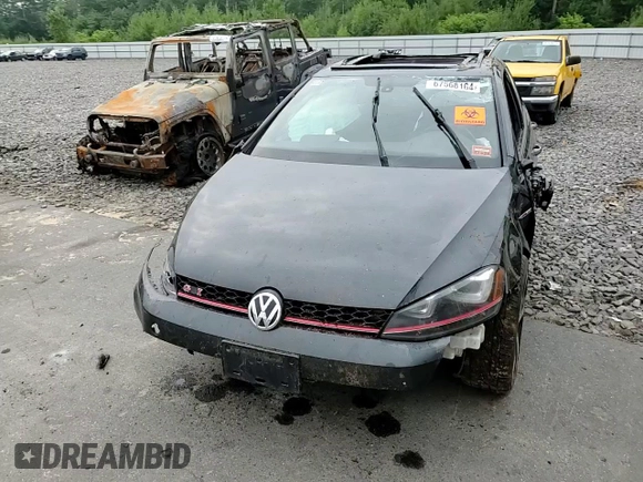 2017 Volkswagen GTI S with VIN 3VW447AU2HM028873, listed as a Copart auction lot 67568164 with 73,529 mi miles and Salvage Title. Bid and sale history available at DreamBid. Image 11.