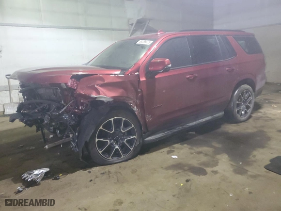 2021 Chevrolet Tahoe RST with VIN 1GNSKRKTXMR308574, listed as a Copart auction lot 89366675 with 0 mi miles and Non Repairable. Bid and sale history available at carsss.com. Image 1.