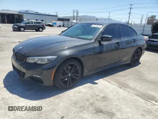 2022 BMW 3 Series 330i with VIN 3MW5R1J08N8C41864, listed as a Copart auction lot 55318635 with 48,183 mi miles and Salvage title. Bid and sale history available at DreamBid. Image 1.