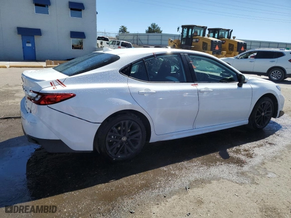 2025 Toyota Camry LE with VIN 4T1DAACK5SU075172, listed as a Copart auction lot 49063245 with 11,140 mi miles and Clean Title. Bid and sale history available at carsss.com. Image 3.