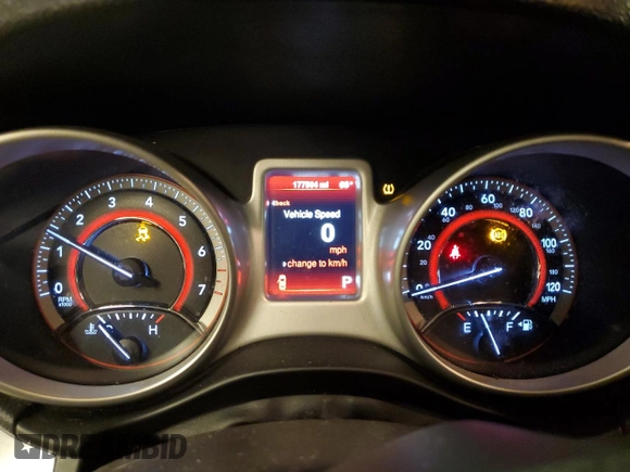 2016 Dodge Journey SE with VIN 3C4PDCAB0GT199441, listed as a Copart auction lot 84002874 with 177,504 mi miles and Clean Title. Bid and sale history available at carsss.com. Image 9.