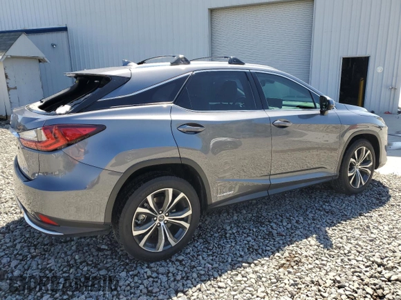 2020 Lexus RX 450h z VIN 2T2HGMDA1LC043938, wystawiony jako Copart lot #57683285 z przebiegiem 52 143 mil mil oraz Szkoda całkowita • Salvage title. Historia ofert i sprzedaży dostępna na DreamBid. Obrazek 3.